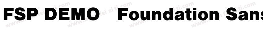 FSP DEMO   Foundation Sans Ex字体转换